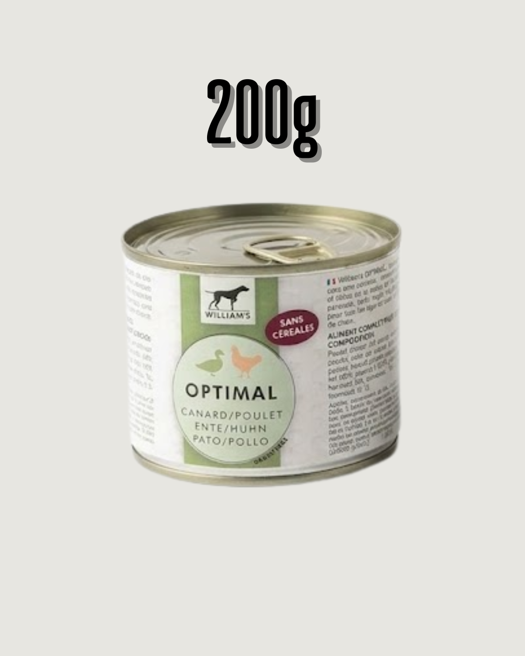 LATA WILLIAM'S OPTIMAL PATO Y POLLO