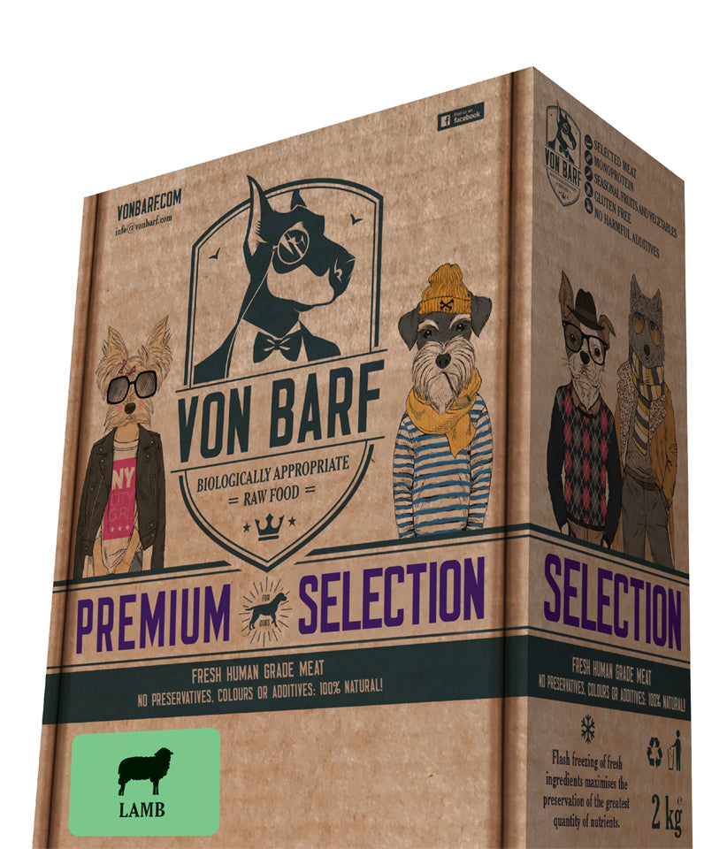 VON BARF PREMIUM SELECTION LAMB 2KG