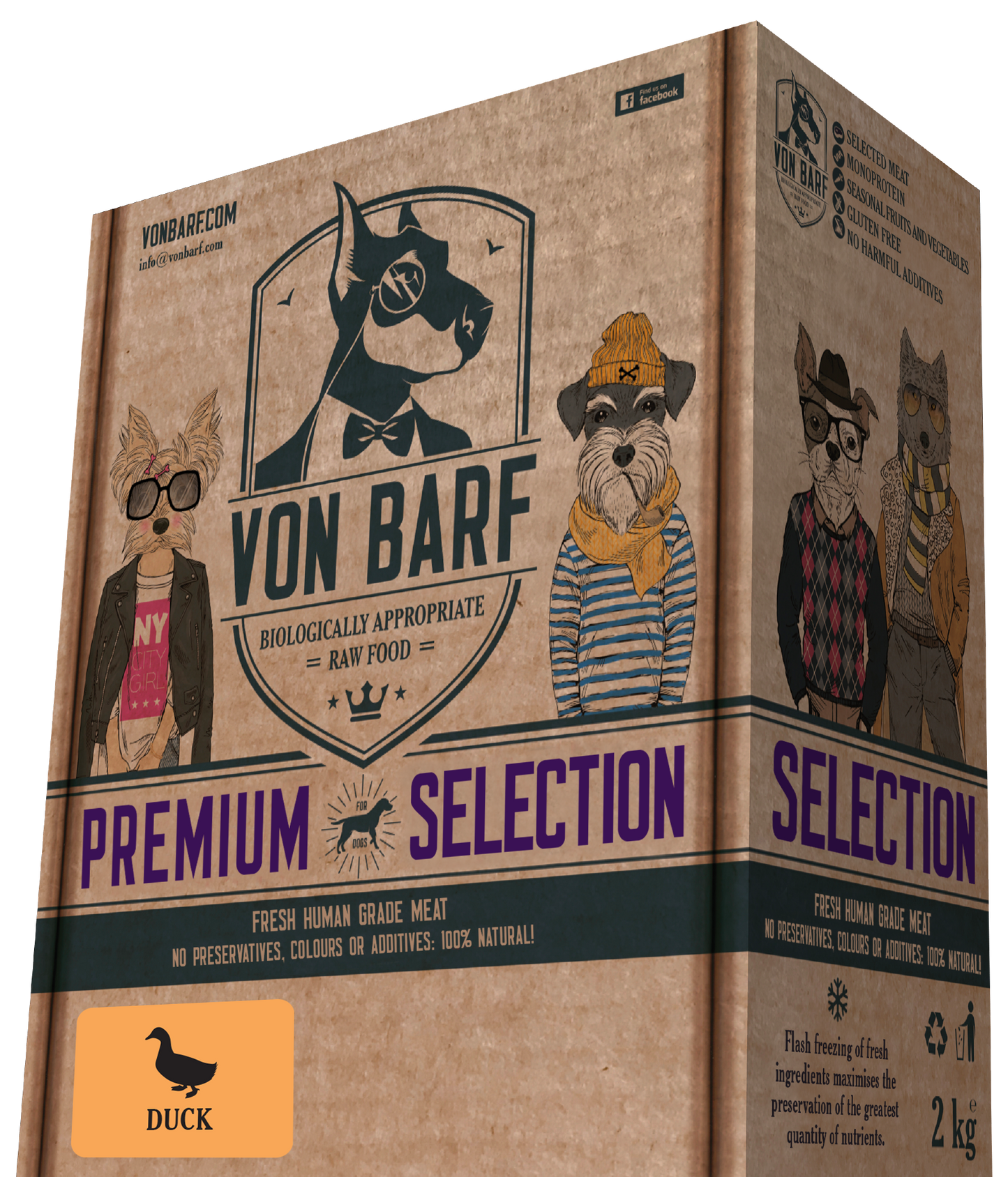 VON BARF PREMIUM SELECTION DUCK 8X250 GR