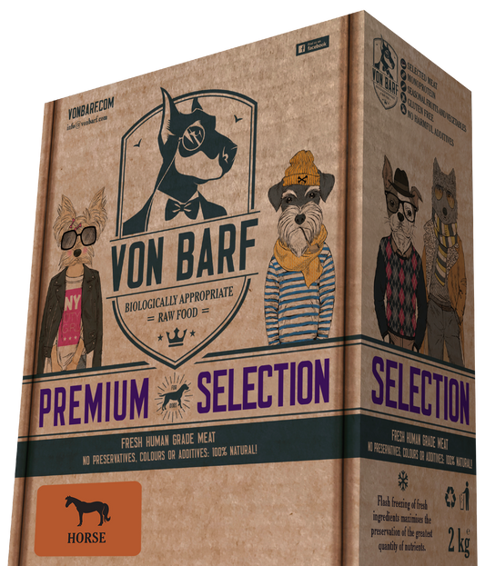 VON BARF PREMIUM SELECTION HORSE 250 8X250GR 2KG