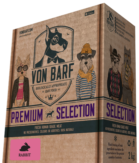 VON BARF PREMIUM SELECTION RABBIT 250 8X250 GR 2KG
