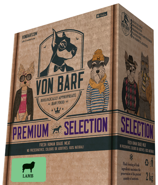 VON BARF PREMIUM SELECTION LAMB 250 8X250GR 2KG